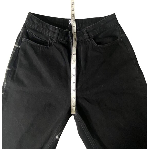 BDG Urban Outfitters Womens Mom High-Rise Jeans Waist 27 Black/Checkered Pattern - Picture 5 of 11